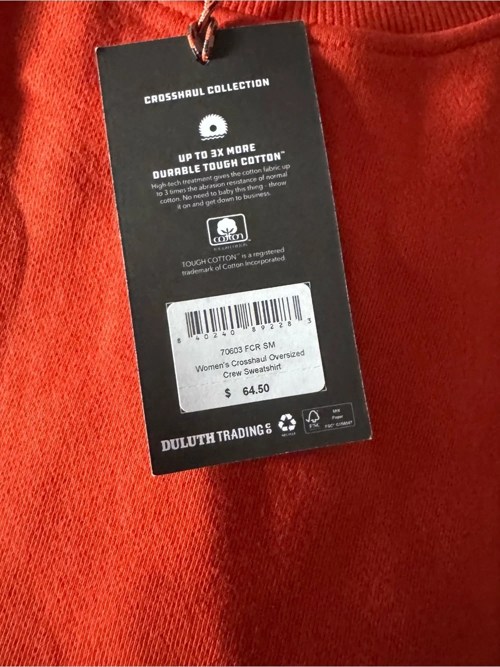 NWT small akhg Duluth trading crewneck sweatshirt - Picture 2 of 4